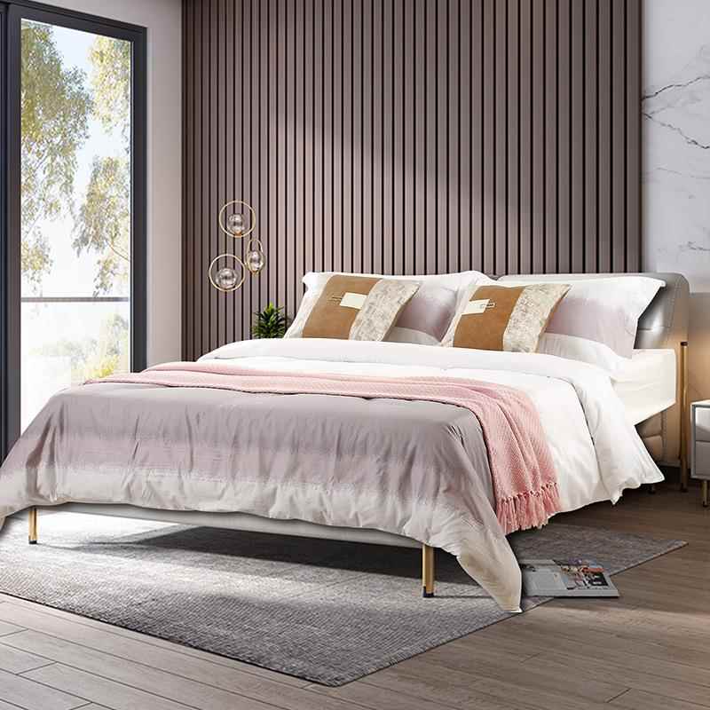 极简风样板房床上用品现代简约家具展厅软体样板间软装床品多件套