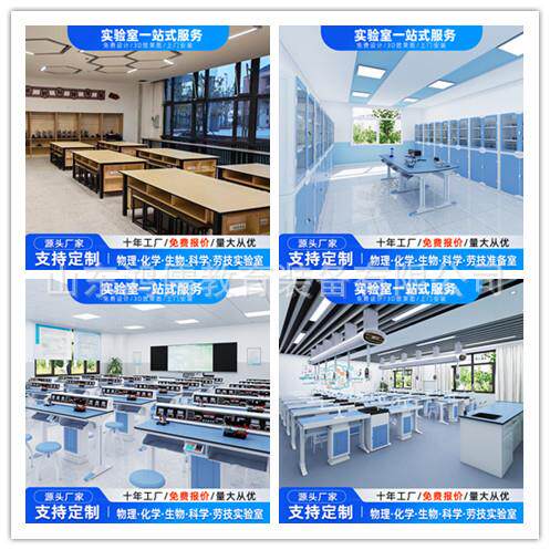 工厂直发中小学物理化学生物科学劳技教室实验室实验台仪器柜