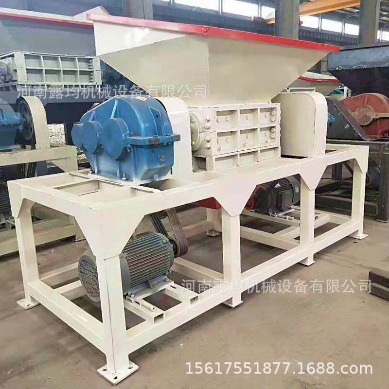 废旧电线毛细杂线电缆线撕碎机 废品回收大型双轴金属木材粉碎机