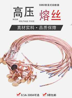 10KV高压熔丝T型带扣熔丝200A150A120A100A80A75A60A50A40A30