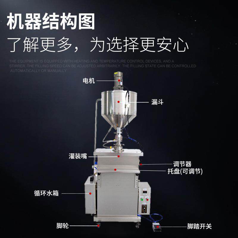 全自动 水循环加热搅拌灌装机 奶酪口红润唇膏发蜡自动恒温灌装机