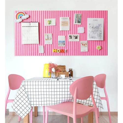 彩色毛毡墙贴背胶自粘竖纹V型槽办公室家居照片墙面装饰毛毡板