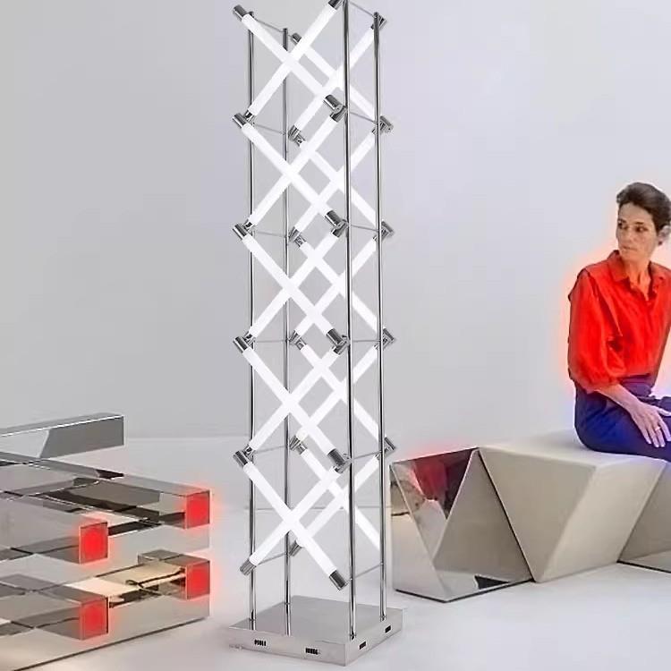 现代简约设计师落地灯马扎售楼部样板房客厅高端别墅大厅立式台灯