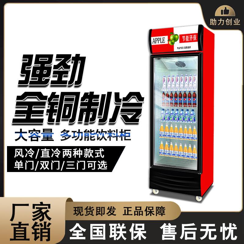 展示柜冷藏保鲜柜立式商用冰箱双三门冷饮开门饮料柜冷藏冰柜