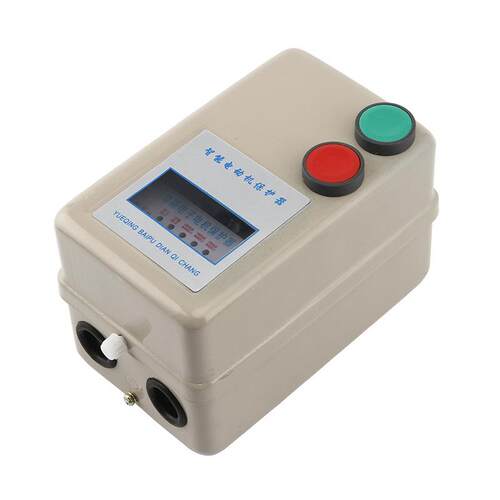 智能电动机保护器QCX2D按钮 5.5KW-7.5KW 380V 空压机磁力起动器