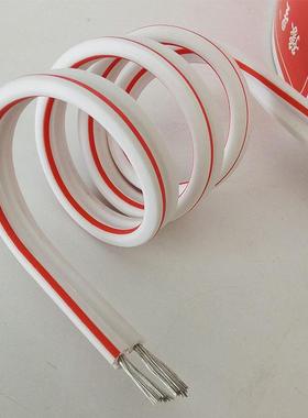 ul2468电子线 红白镀锡平行线LED发光字电源连接线RVB2芯1.5 2.5