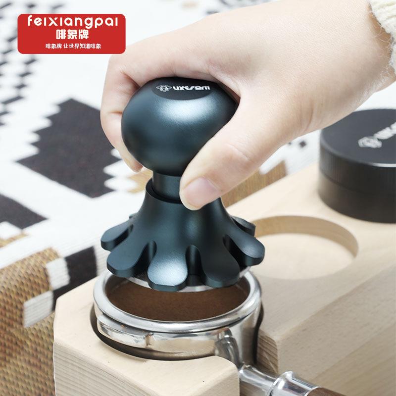 啡象牌咖啡布粉器不锈钢自重力布粉锤可调节高度压粉锤布粉神器