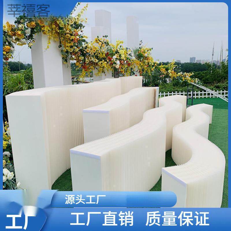 创意展示台多功能伸缩折叠纸展示架落地陈列架瓦楞纸凳纸质置物架