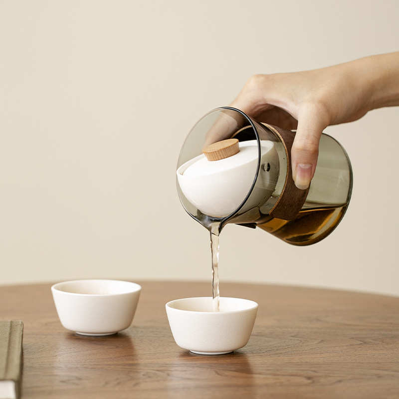 转转小青柑专用泡茶壶耐热玻璃冲茶器茶漏过滤公道杯懒人泡茶