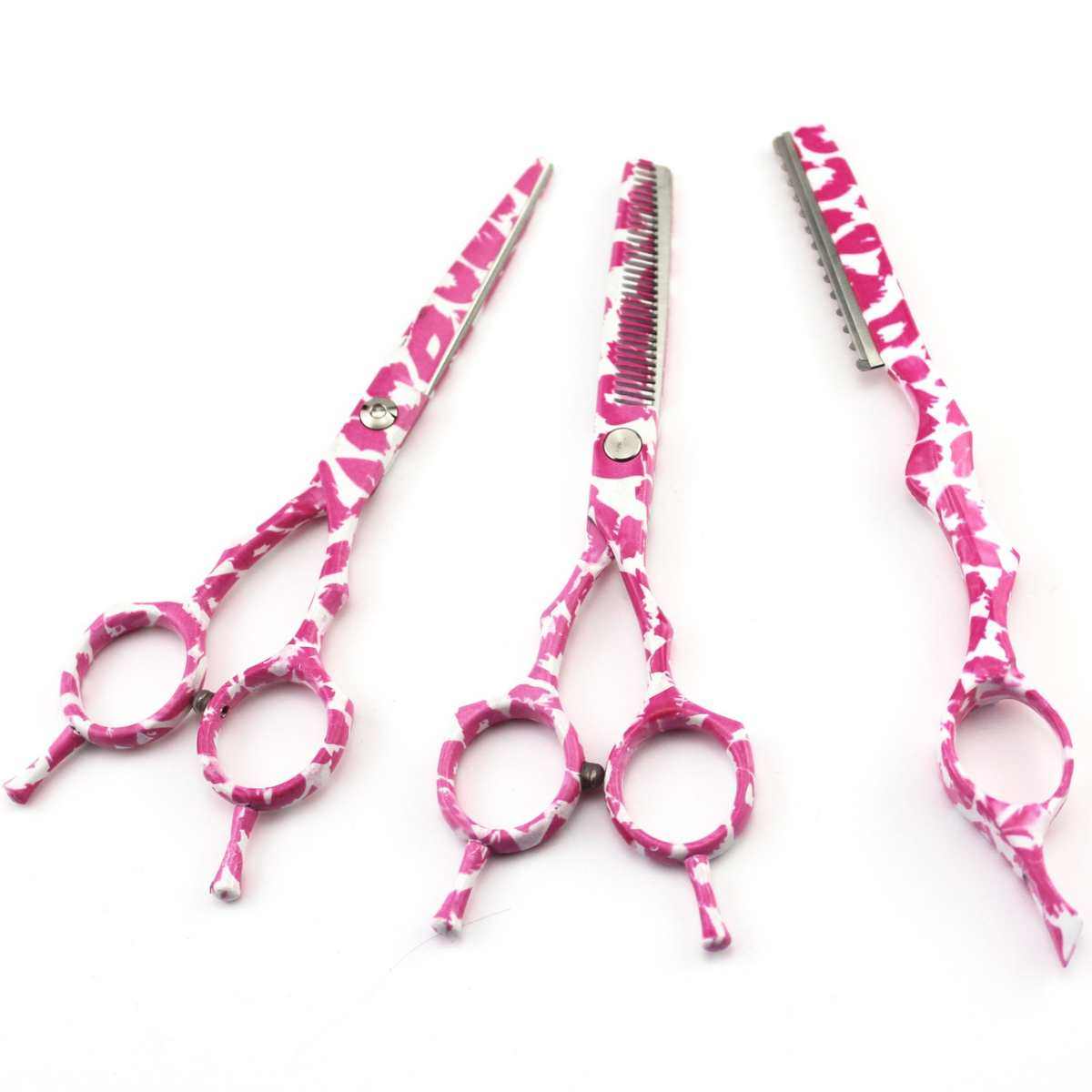 5.5寸粉色条纹 美发剪刀 平剪 牙剪套装 平+牙+包+削发刀,居家日用,美发刀剪,淘宝优惠券,粉丝福利购,淘宝优惠卷