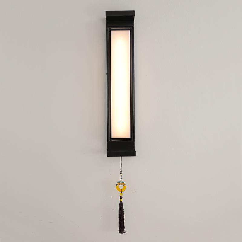 新中式客厅墙壁灯简约卧室床头灯中国风别墅茶室壁挂中餐厅过道灯