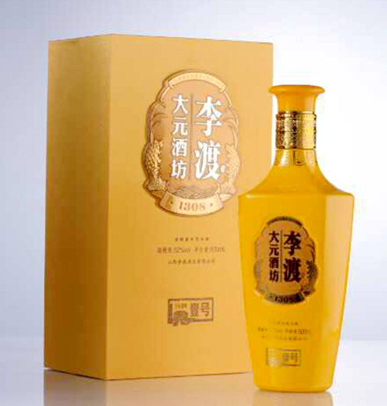 李渡高粱酒大元酒坊52度粮食酒500ml单瓶礼盒装白酒