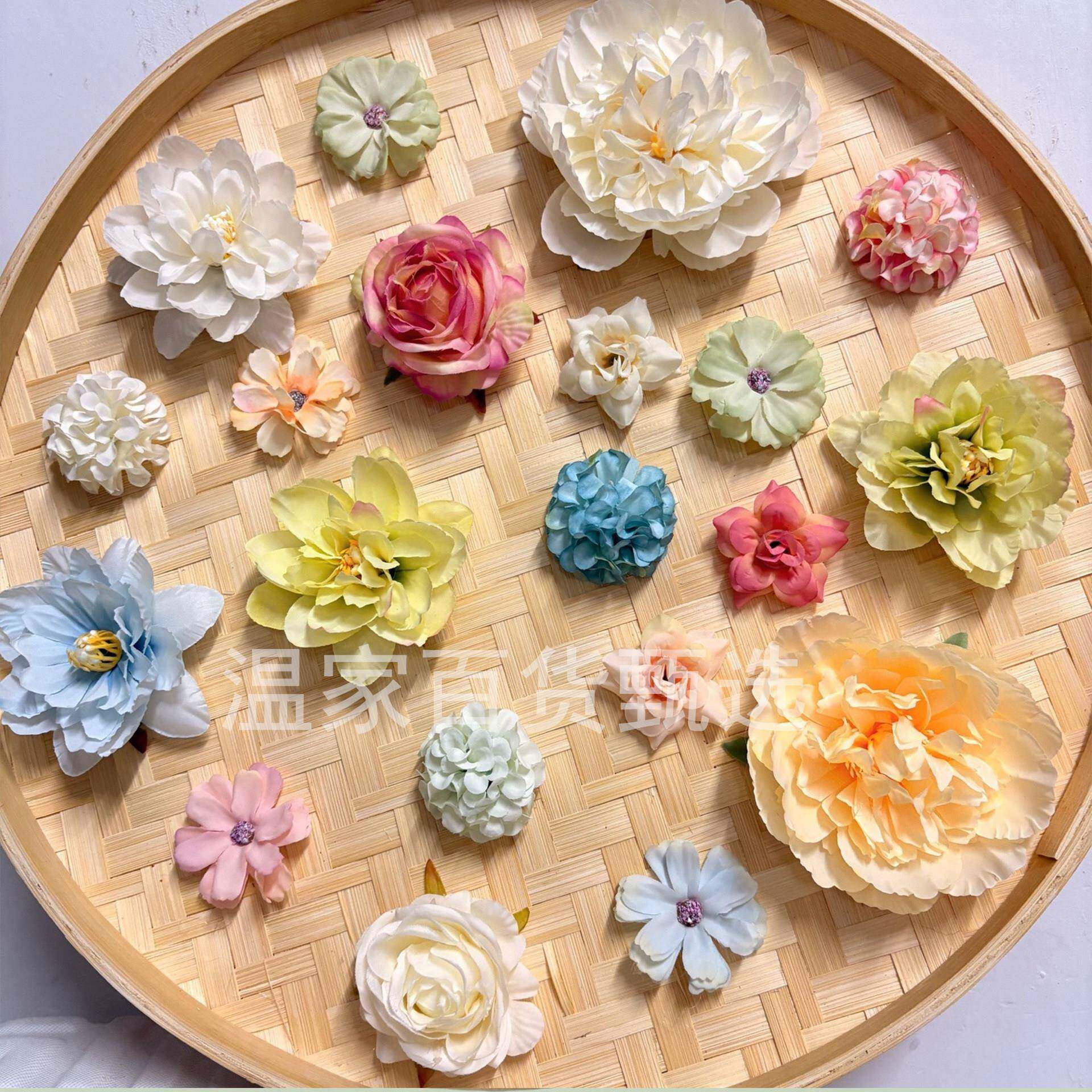 茶花开 瞭舞蹈道具老式手工竹编簸箕圆形竹筐古典舞蹈跳舞专用道