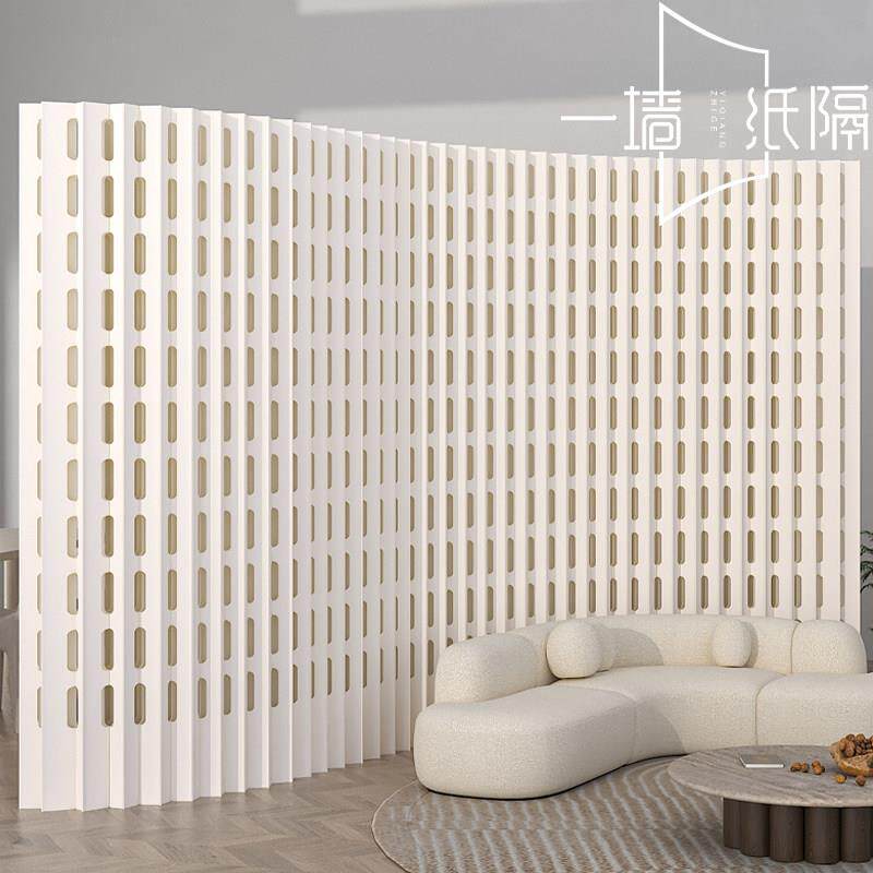 屏风隔断假墙办公室美容院隔断通透分隔挡板免打孔隔断墙简易自装