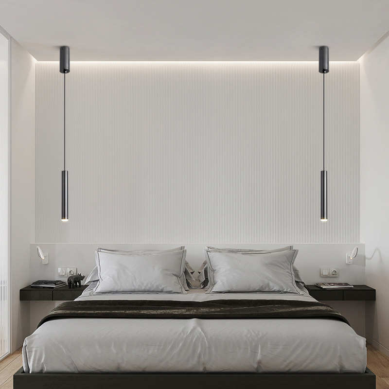 意式极简 全铜床头小吊灯卧室书房吧台设计师北欧现代简约餐厅灯