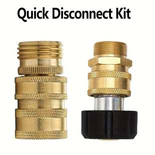 14转3 英寸5000psi 4快速断开M22 高压清洗机适配器铜接头8件3