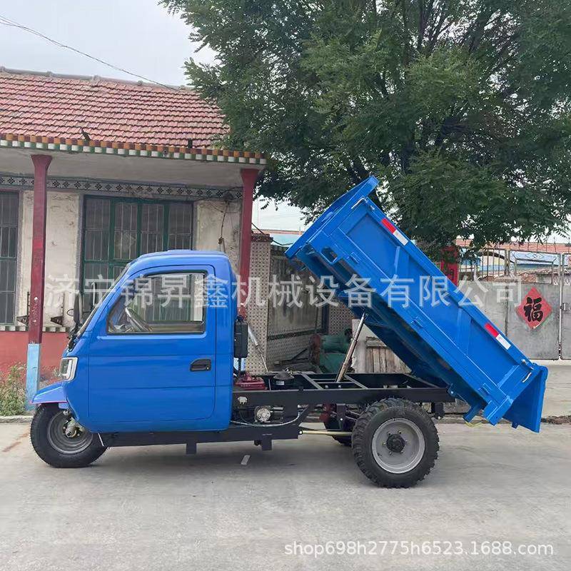 农用柴油三轮车25马力三轮车双人坐偏置方向盘自卸工程三轮车