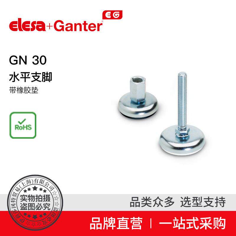 Elesa Ganter伊莉莎冈特 GN 30 水平支脚 带橡胶垫（1）