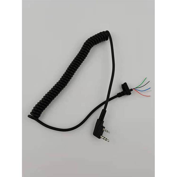 K头手咪线 通用对讲机DIY话咪线 4芯5芯手咪螺旋线 KENWOOD通用