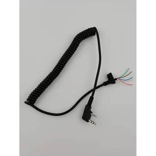 K头手咪线 通用对讲机DIY话咪线 4芯5芯手咪螺旋线 KENWOOD通用