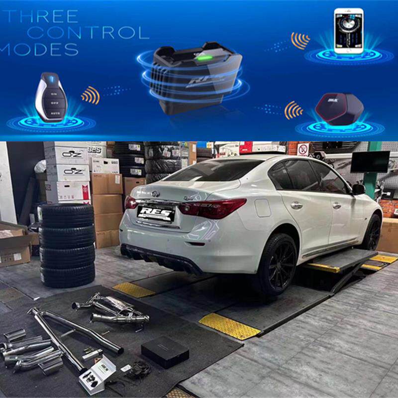 RES正品 适用英菲尼迪Q50/Q60/Q70/ESQ改装头段中尾段阀门排气管