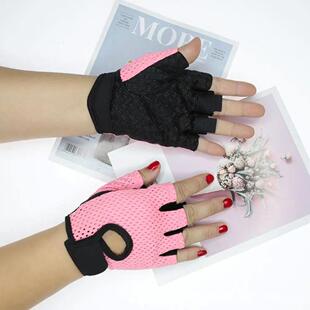 Fingerless Cycling Training Bodybuilding Non slip Gloves Gym