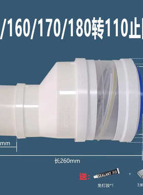 150/160/170/180转110mm变径止回阀油烟机管道阀排烟管软管变径圈