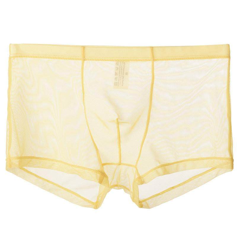 男士透明内裤性感平角男平角内裤