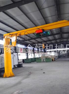 6废品收IMC费站手选吸盘轻悬臂吊 臂米可移动吨小型长定柱式悬臂