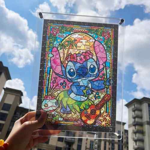压克力拼图相框平图透明ensky砌图裱1000块500片30070x50裱画 画