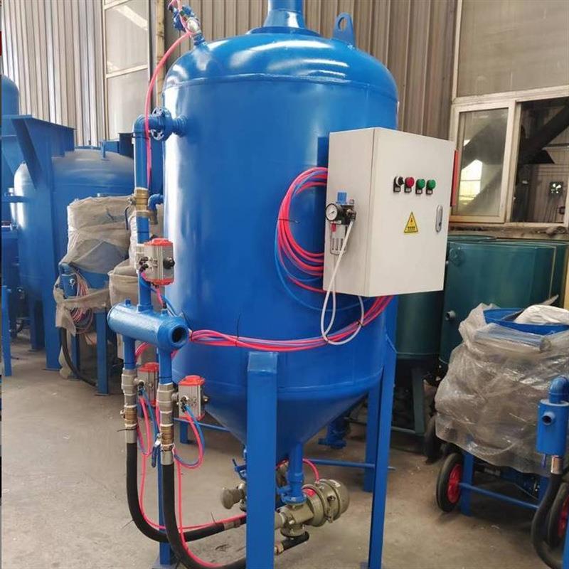 出售移式高压喷砂机油RCB罐除锈喷器闸动新门翻气动砂喷砂机