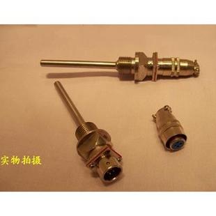 269热电阻螺纹四分G1 航空插头式 热电阻PT100WZP