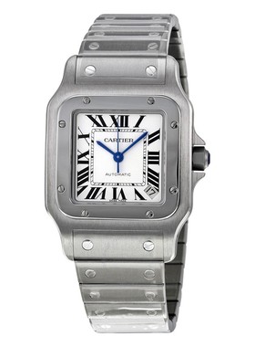 [9.8新]卡地亚山度士系列W20098D6自动机械男士手表