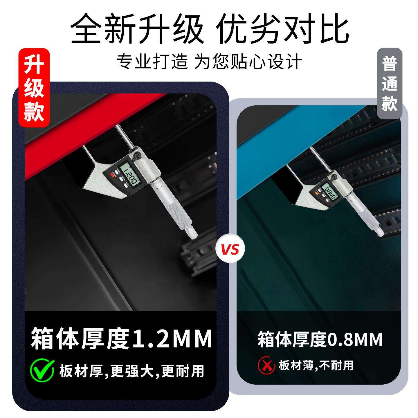 重型移动五金汽修工具车多功能抽屉式工业级维修手推车工具柜移动