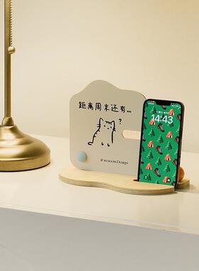 wozoom屋准现代奶油风座钟客厅创意时钟摆件玄关客厅高级家居饰品