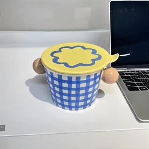 【一人食餐具】泡面碗宿舍学生带盖泡面桶大容量陶瓷大耳朵碗女生