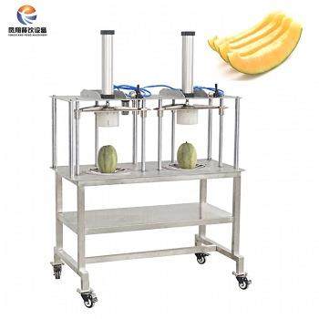 哈密瓜气动分瓣机菠萝凤梨水果取芯分瓣一体机