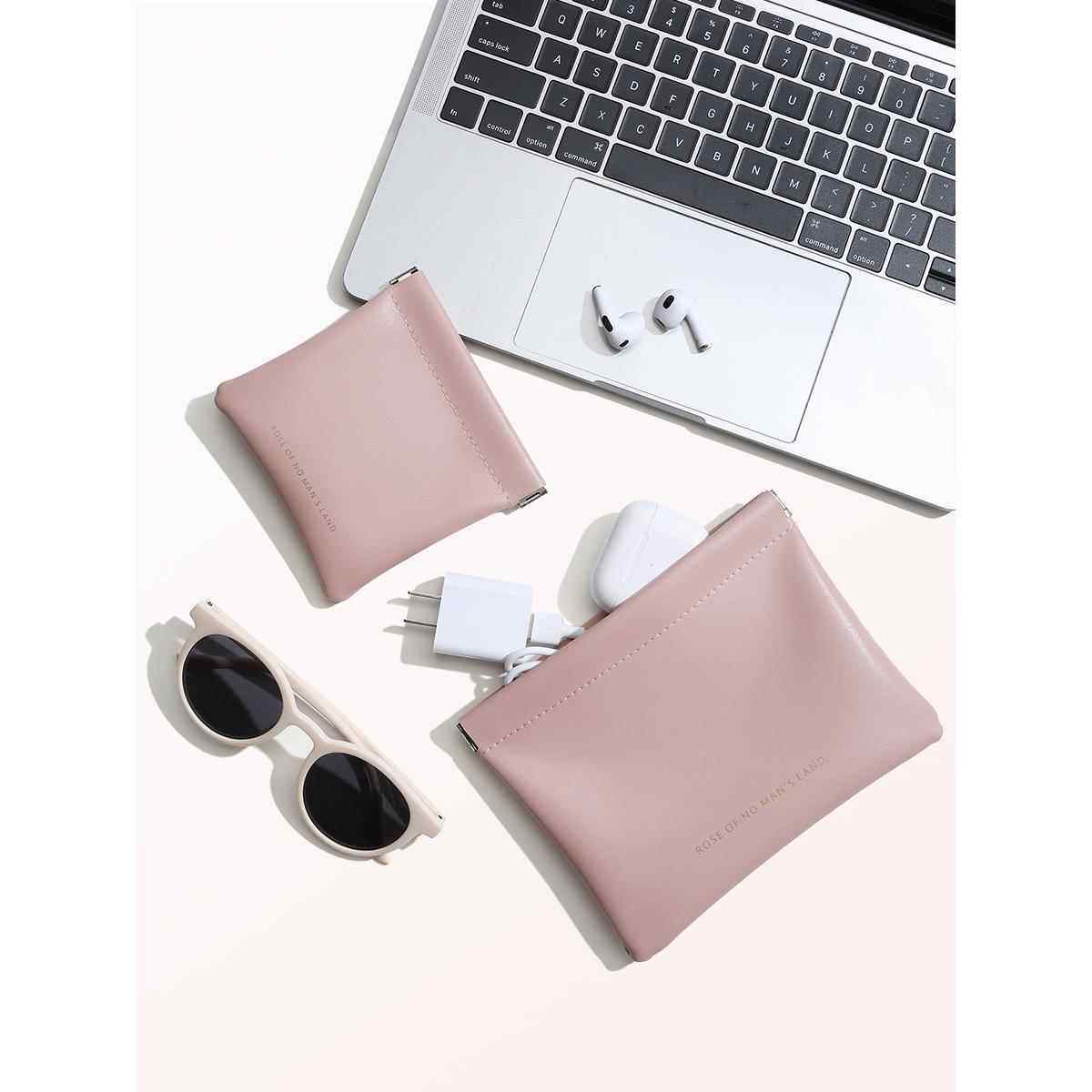 弹片收纳包数据线自动闭合有线耳机随身袋电源充电器小迷你便携数码袋,3C数码配件,数码收纳整理包,淘宝优惠券,粉丝福利购,淘宝优惠卷