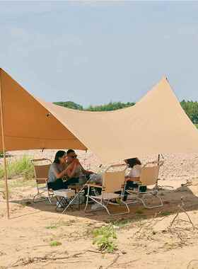 定制天幕户外篷TC阳棉野营帐遮阳布KZMB001棚防晒凉棚遮涤棉野餐