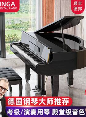 INGA德国三角电子琴88键重锤家用立式钢琴儿童专业检定考试演奏成