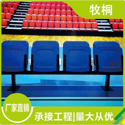 学校球场伸缩观众看台座椅折叠低靠背活动看台座椅固定座椅球场椅