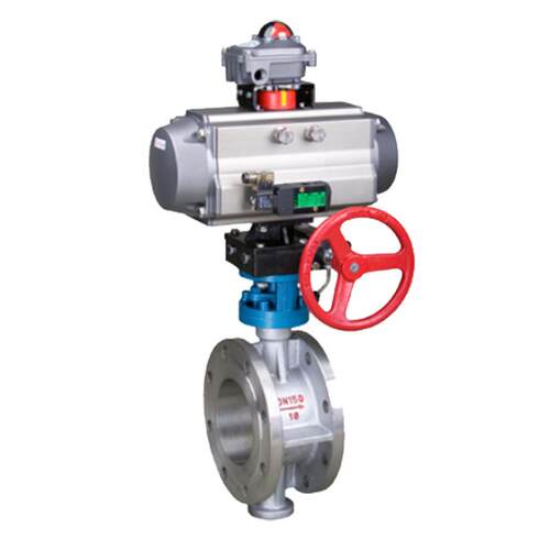 气动硬密封法兰蝶阀铸碳钢三偏心式高温调节ATD643H-16C调节型