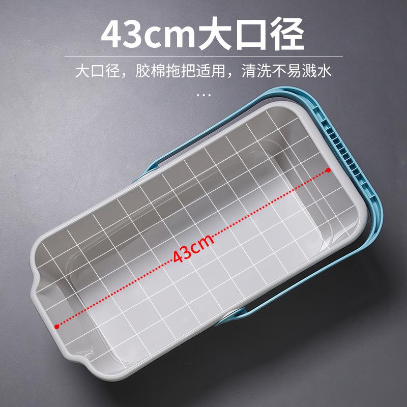 新款直销美丽雅胶棉地拖清洗桶(大)胶棉平板拖把挤水桶轻便耐用手
