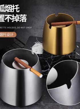 ￥不绣钢大气餐厅烟灰盅铁艺实用立式烟灰缸网吧户外酒吧室外桌面