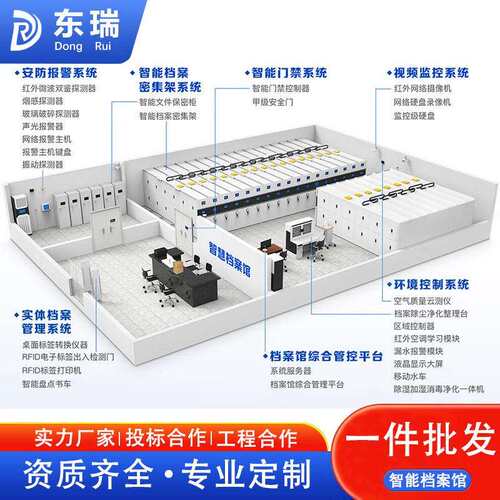 重庆智能档案馆设计出图移动文件柜资料档案柜凭证柜机要柜密集柜