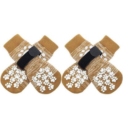 狗狗袜子脚套四只春夏宠物外出防抓静音鞋套防掉防滑中大型犬金毛