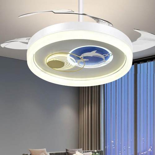 极餐厅吊扇灯童客厅无品牌/卧简室约现代电风扇家简用饭厅儿房间