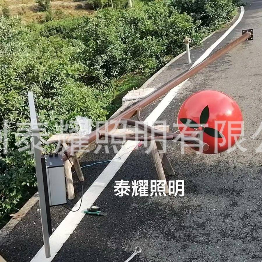橘子之乡元素LED模块6米8米太阳能路灯铝合金型材外壳大容量储控