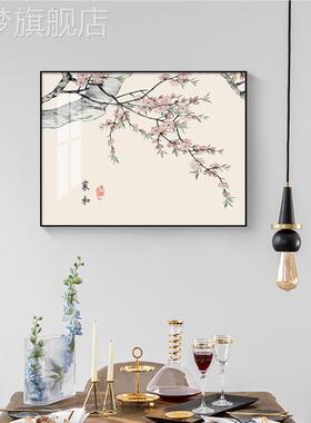 网红新中式安超电箱表装饰平画免装孔配电薄箱遮挡打款挂画新壁画