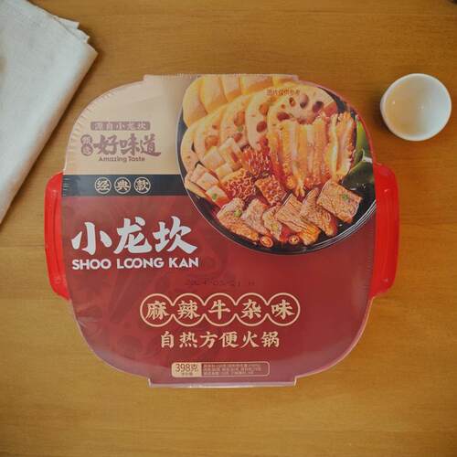 小龙坎麻辣牛杂方便火锅398g*3盒四川牛肉火锅菜速食懒人自热火锅